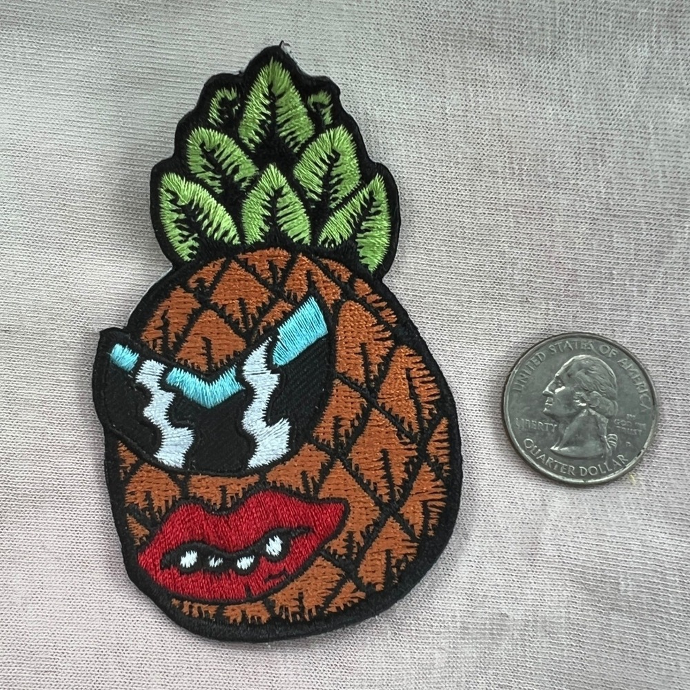 Goblinko PINEAPPLE FACE PATCH BN Game Fantasy Vest Jacket Sean Aaberg Brwn Green